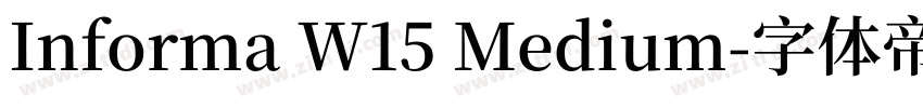 Informa W15 Medium字体转换